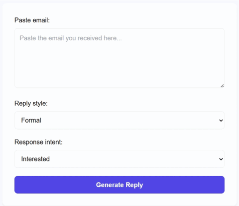 Reply4 AI email assistant demo